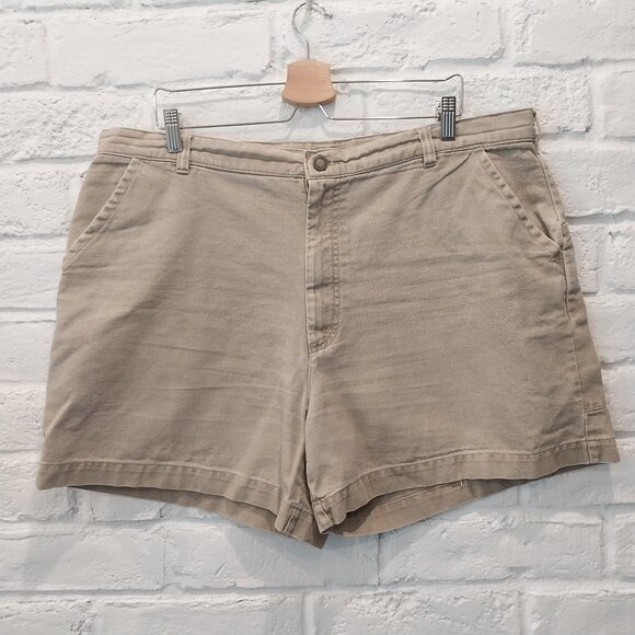 Vintage 90s Patagonia Canvas Shorts Men 40 Gray Beige Green...